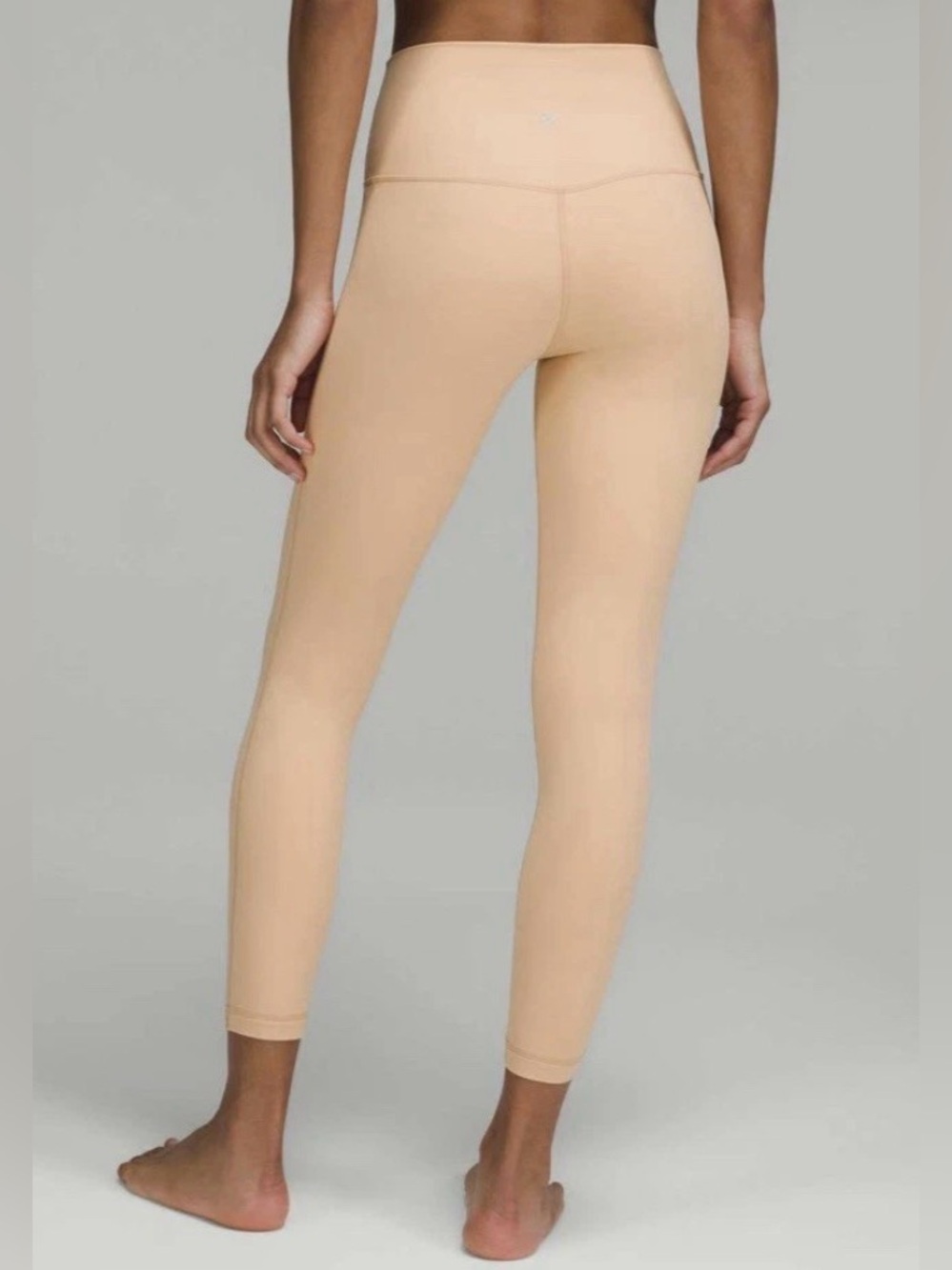 Lululemon Align High Waist Leggings Contour Tan Cream Size 8 Appox 24” Inseam
